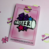 Cheer Cheerleader Glitter Pin