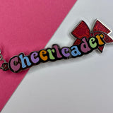 Cheerleader Enamel Keyring