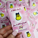 Cheerleading Good Luck Duck Pins