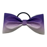 Purple to White Ombre Glitter Bow