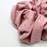 Satin Rhinestone Scrunchies (6 shades available)
