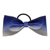Blue to White Ombre Glitter Bow