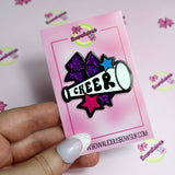Cheer Cheerleader Glitter Pin