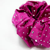 Satin Rhinestone Scrunchies (6 shades available)