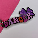 Dancer Enamel Keyring