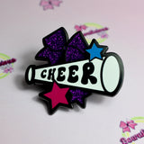 Cheer Cheerleader Glitter Pin