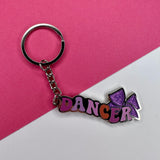 Dancer Enamel Keyring