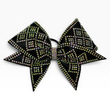 Valentina Rhinestone Glitter Cheerleading Bow