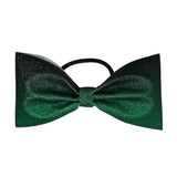 Green to Black Ombre Glitter Bow