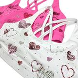 Paris Rhinestone Sports Bra