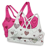 Paris Rhinestone Sports Bra