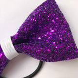 Amethyst Tailless Glitz Bow