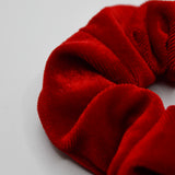 Bright Red Velvet Scrunchie