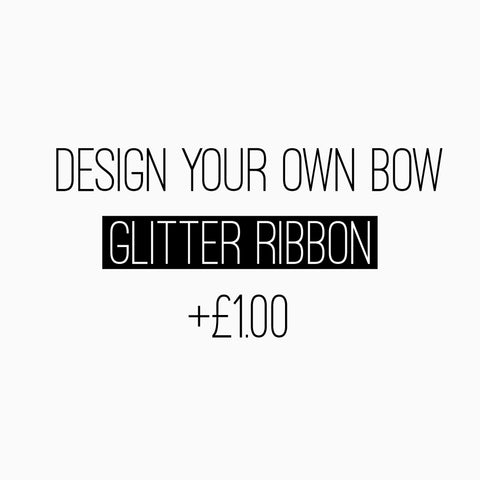Glitter ribbon (+1.00) - Bowalicious Bows UK