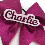 Name Centre Glitter Bow