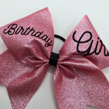 Birthday Girl Glitter Bow