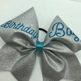 Birthday Boy Glitter Bow