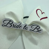 Bride to Be Glitter Bow