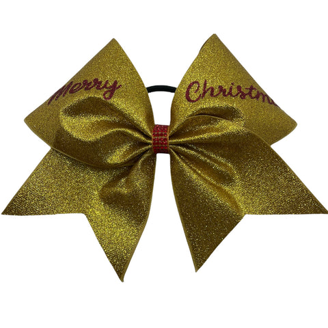 Merry Christmas Glitter Bow