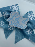 Let it Snow Glitter Bow