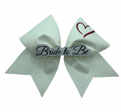 Bride to Be Glitter Bow