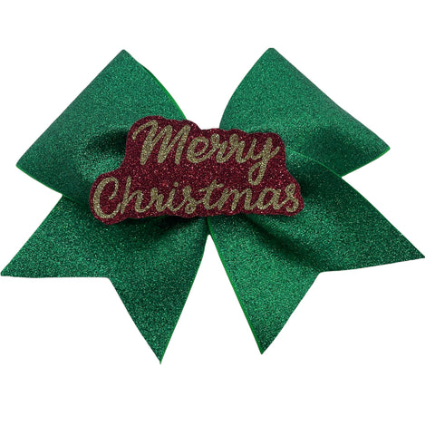 Merry Christmas centrepiece Glitter Bow