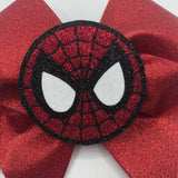 Spiderman Glitter Bow