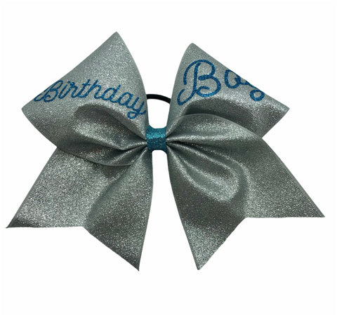 Birthday Boy Glitter Bow