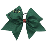 Grinch Glitter Bow