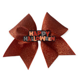 Happy Halloween Glitter Bow