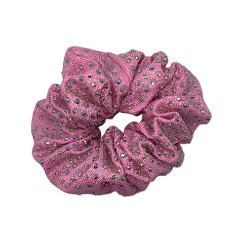 Light Pink Rhinestone Scrunchie