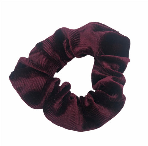 Burgundy Velvet Scrunchie