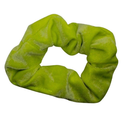 Neon Yellow Velvet Scrunchie