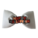 Happy Halloween Glitter Bow
