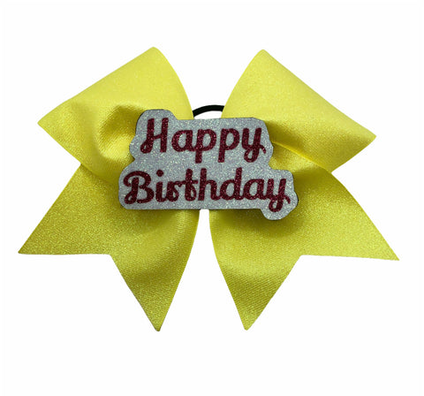 Happy Birthday Glitter Bow