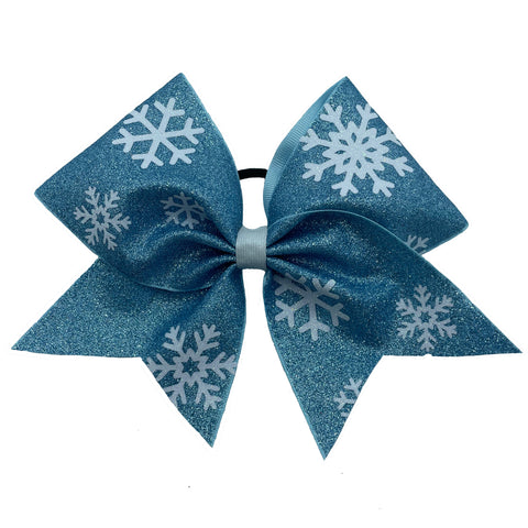 Snowflake Glitter Bow