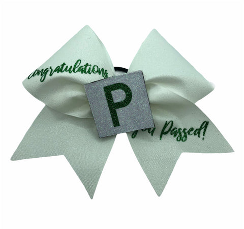 Congratulations, You Passed! Glitter Bow