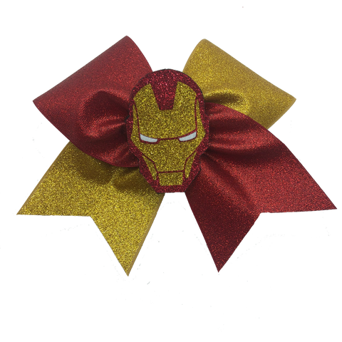 Iron Man Glitter Bow