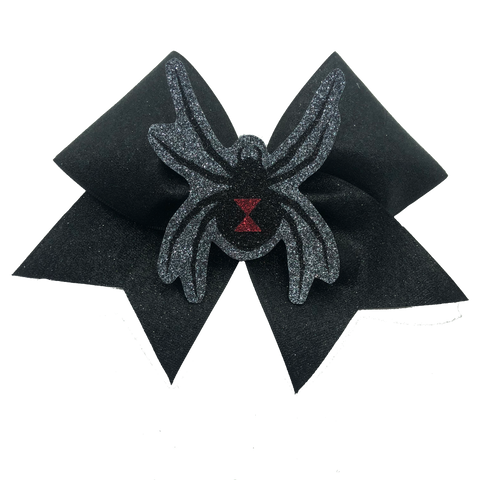 Black Widow Glitter Bow