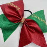 Merry Christmas Glitter Bow