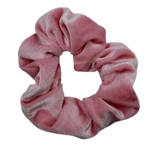 Light Pink Velvet Scrunchie