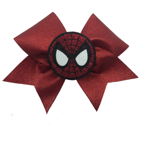 Spiderman Glitter Bow