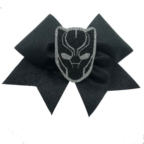 Black Panther Glitter Bow